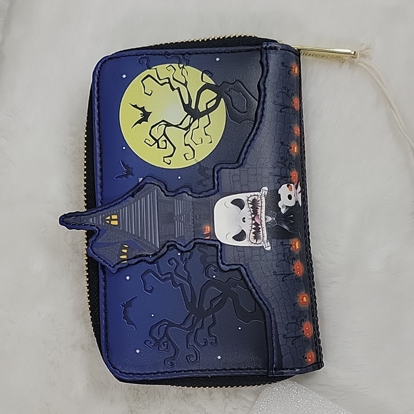 Loungefly Disney Nightmare Before Christmas Jack Skellington House Zip Wallet - Picture 6 of 8
